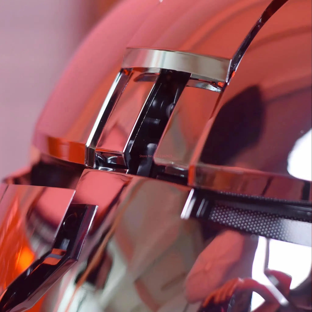 Helmet Cosplay Voice Control Eyes with Light Model Toys