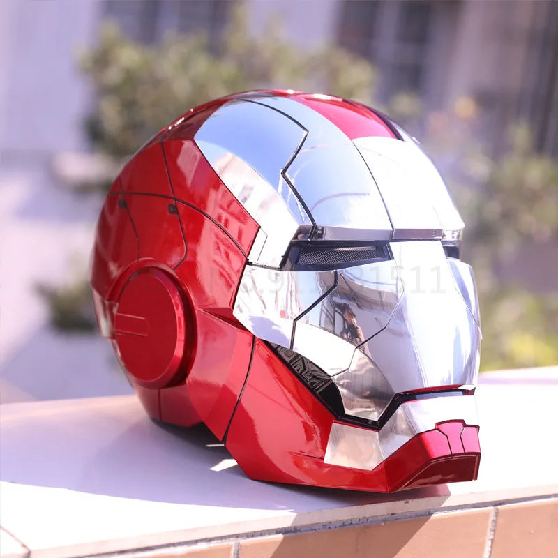 Helmet Cosplay Voice Control Eyes with Light Model Toys