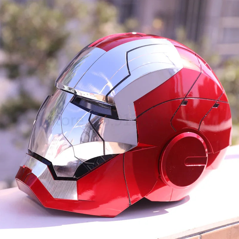 Helmet Cosplay Voice Control Eyes with Light Model Toys